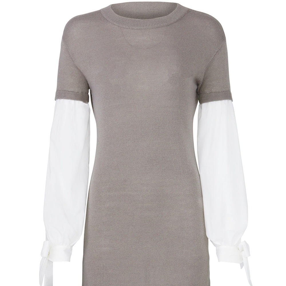 devlin grey shift flare dress